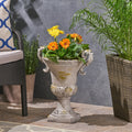 VORENE Delphine Urn Planter, Classic MGO Garden Decor for Entryway