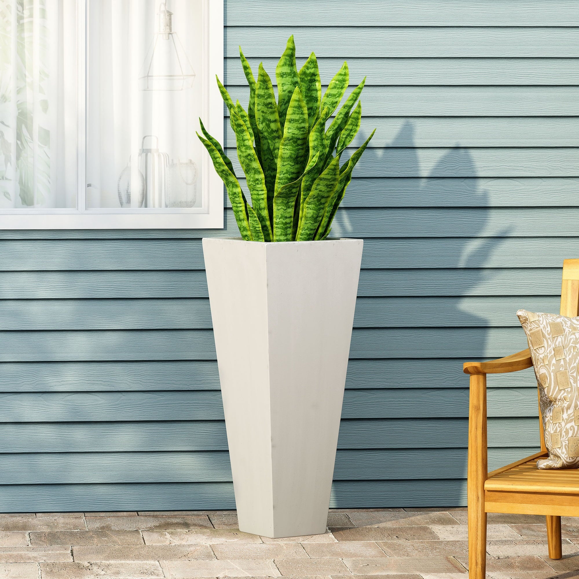 VORENE Ella L13 Planter, Sleek MGO Design for Modern Home Decor
