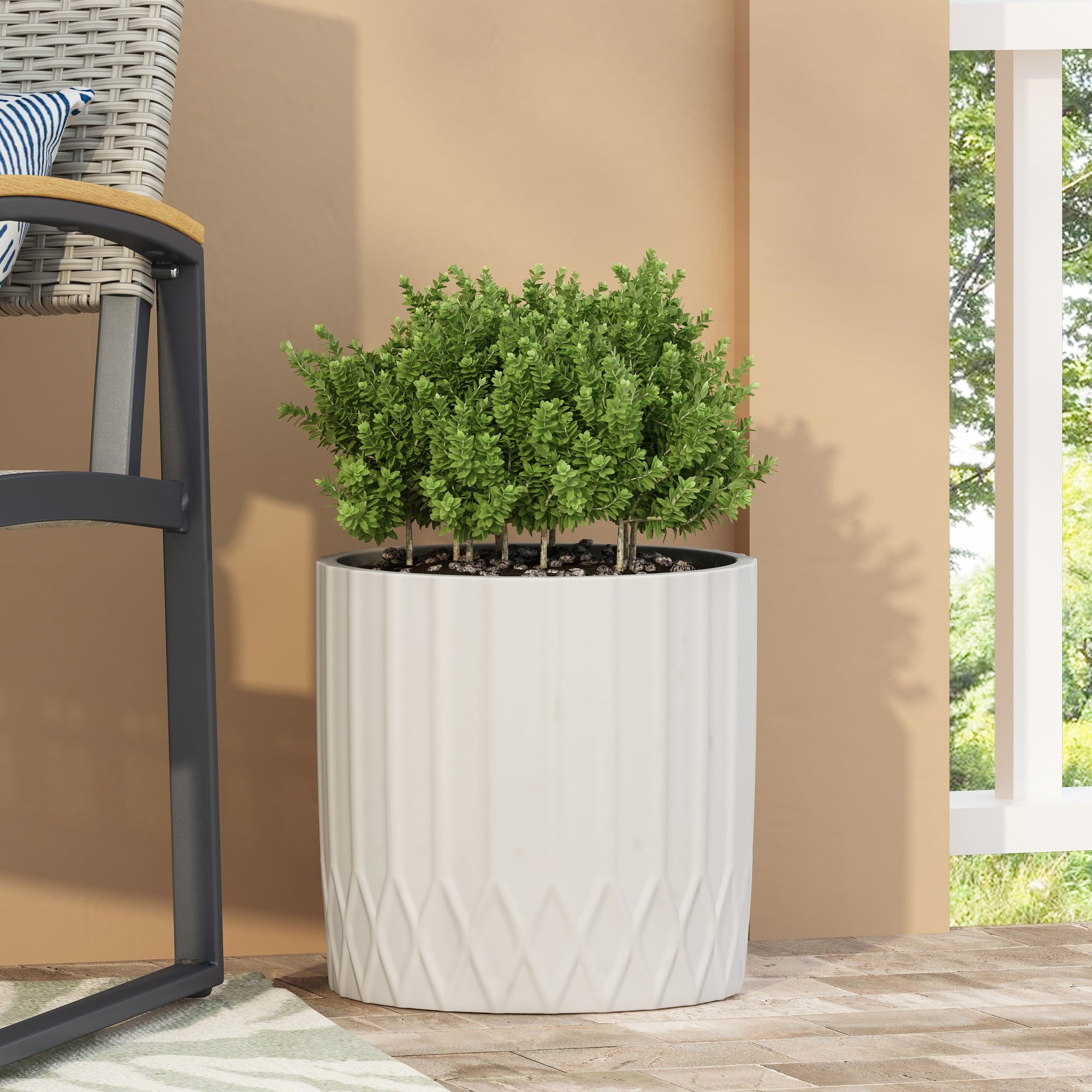 VORENE MGO Planter, Elegant Lightweight Pot for Indoor Plants