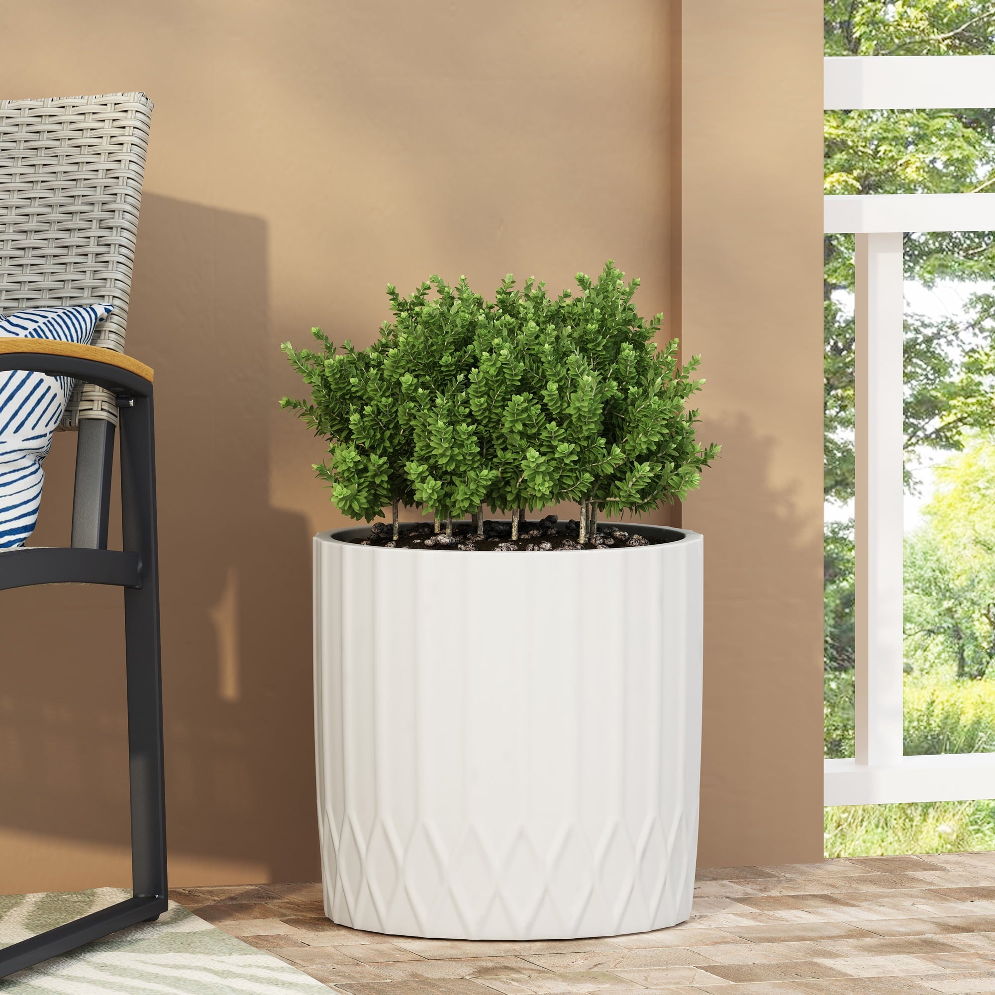 VORENE MGO Planter, Simple Modern Pot for Succulents and Small Plants