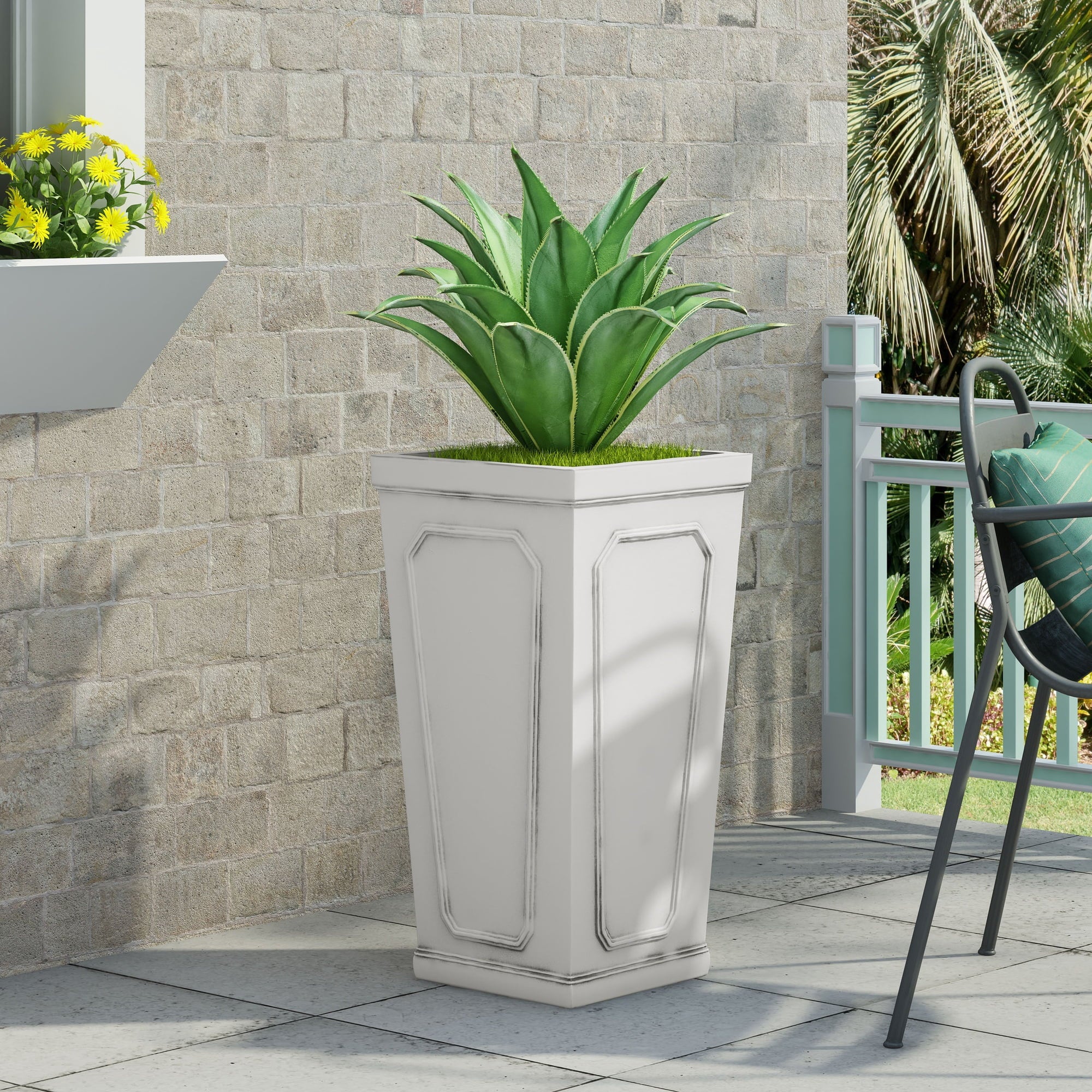 VORENE MGO Planter, Weather-Resistant Flower Pot for Indoor Outdoor Use